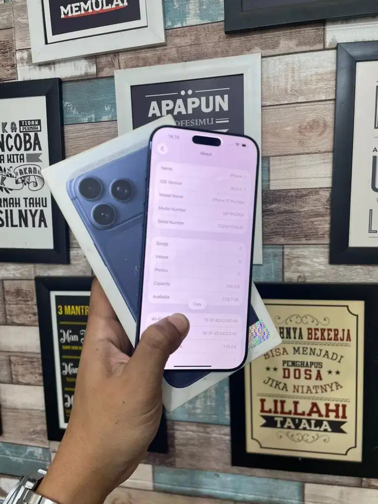 iphone 17 pro max 256 inter original