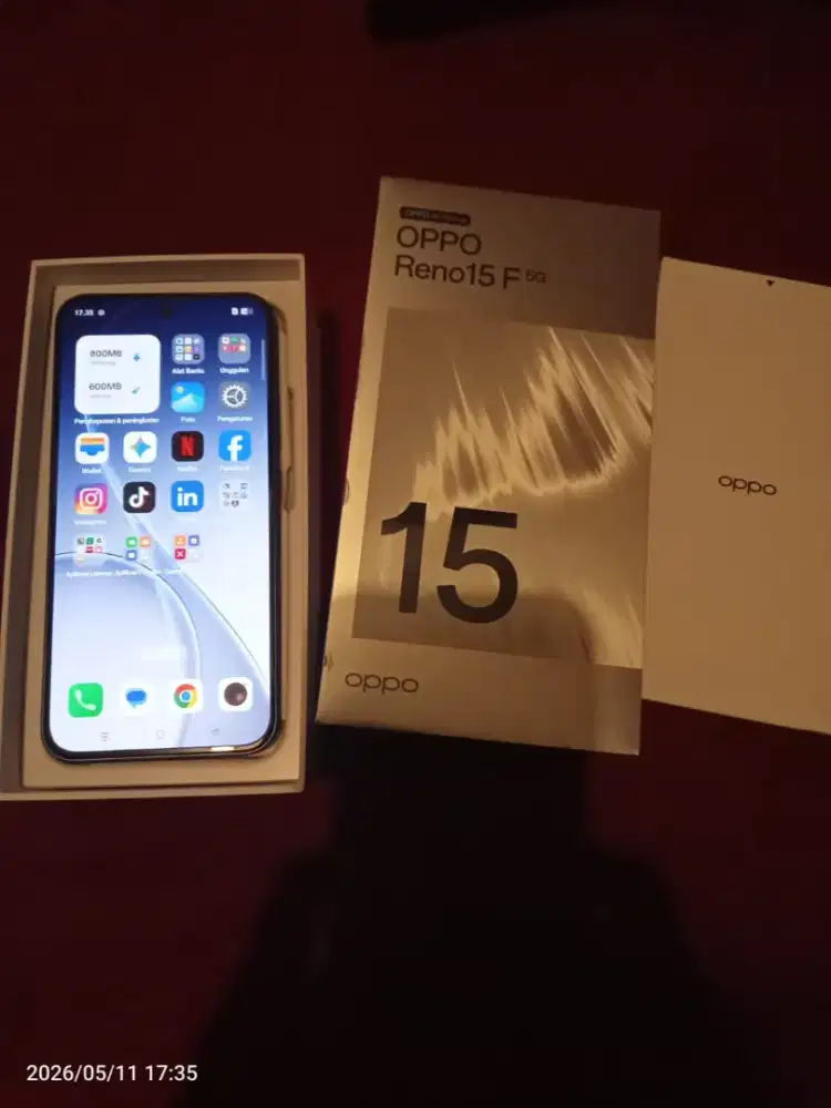 Oppo Reno 15f ram 12/256 Bru buka dusbook