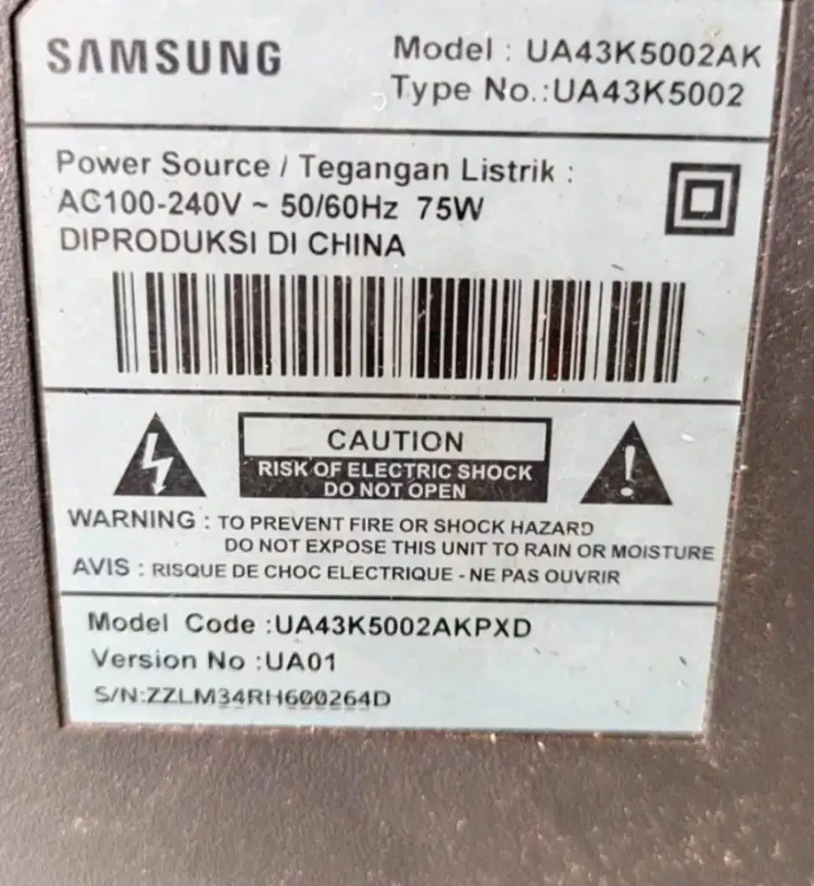 Tv led Samsung 43in