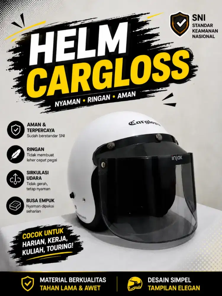 Helm Cargloss Size L – Mulus & Nyaman