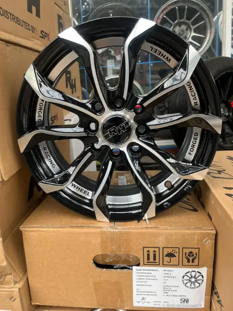 Velg ring 14 lebar 5,5 pcd 4x100/114,3 ET 35 avanza calya 4pcs