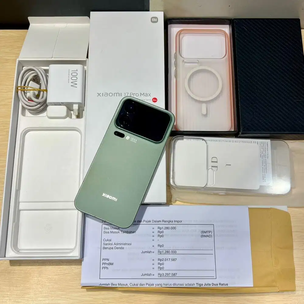 xiaomi 17 promax 1 tera resmi beacukai lengkap faktur pajak mulus