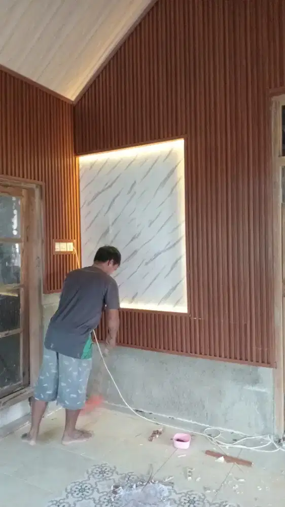 Plafon pvc  renovasi rumah