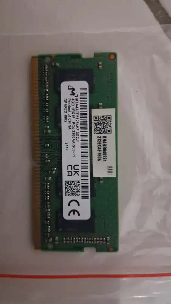 RAM MICRON ORIGINAL 4GB 3200Mhz SODIMM