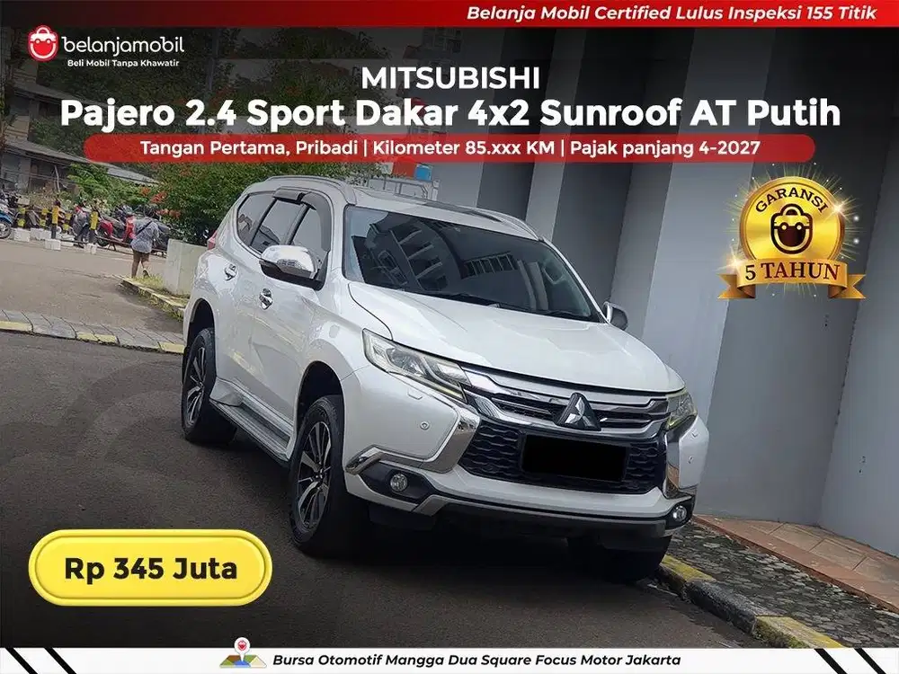 [ GARANSI 5TH ] Mitsubishi Pajero 2.4 Sport Dakar 4x2 AT 2018/2019