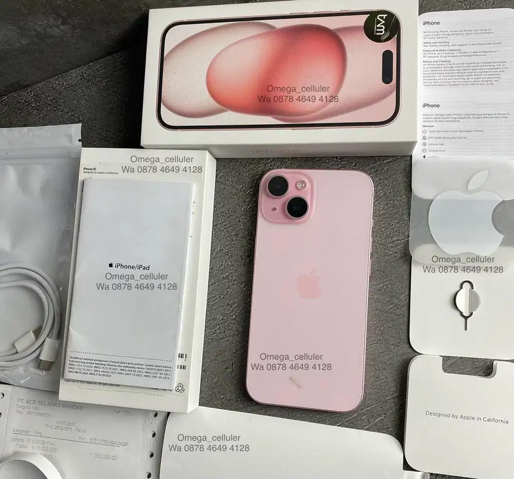 Iphone 15 128gb pink ibox