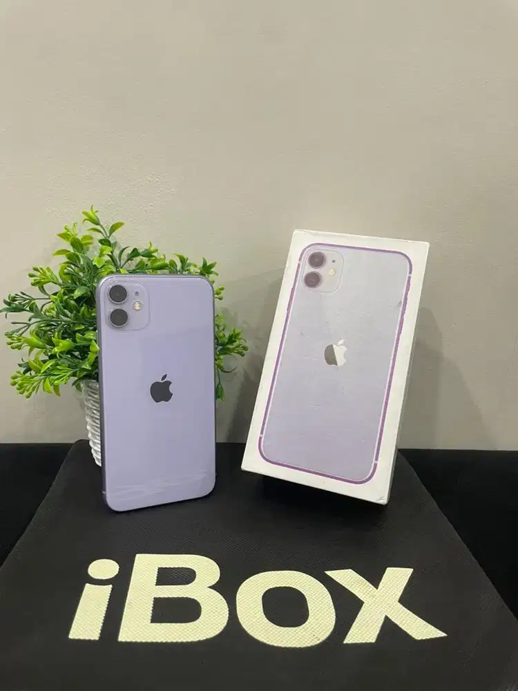 IPhone 11 64GB iBox Purple mulus Fullset BH 84% 3Utool 98 Permanent