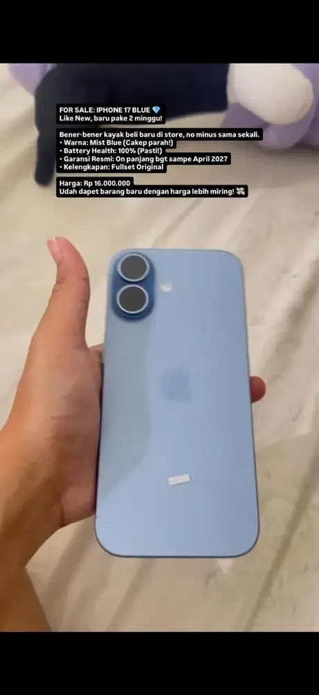 Iphone 17 Mist Blue 256GB