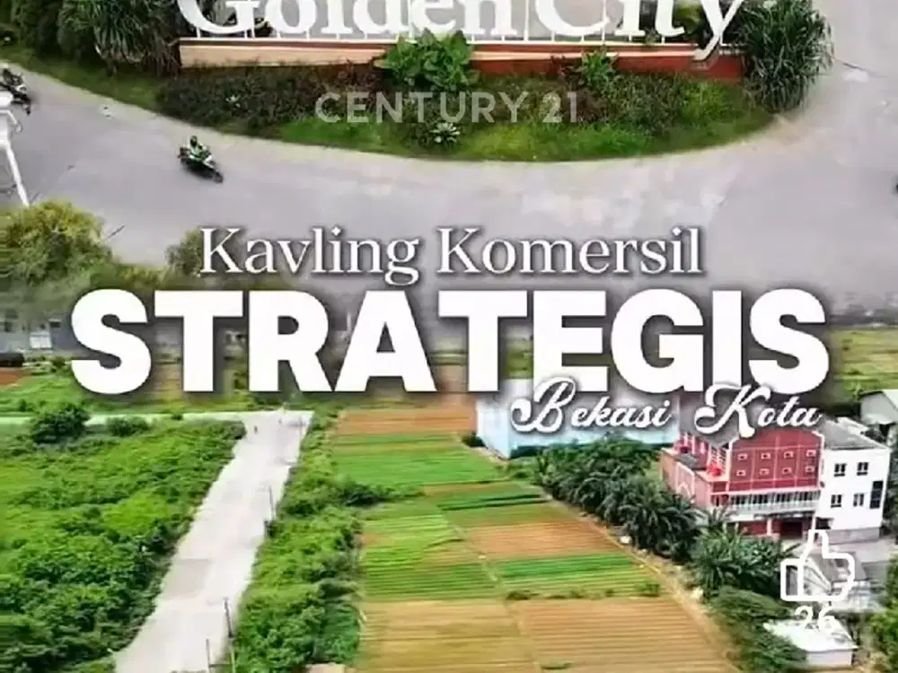 KAVLING KOMERSIAL STRATEGIS  GOLDEN CITY BKS