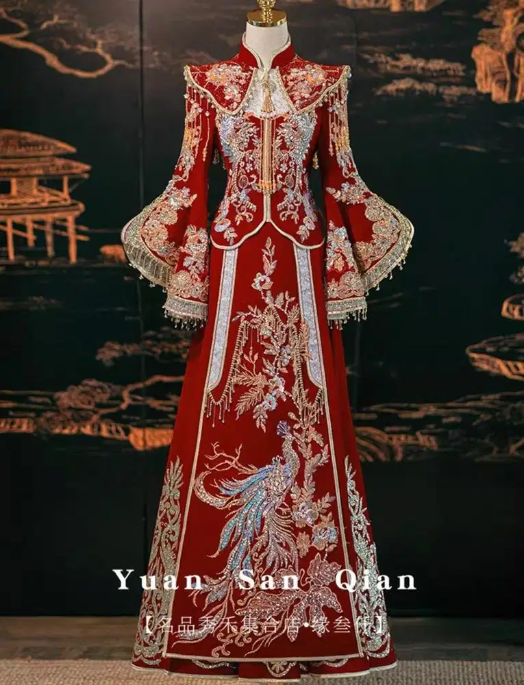 Cheongsam qipao (wedding gown) fullset