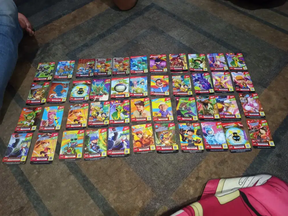 Kartu boboiboy bekas
