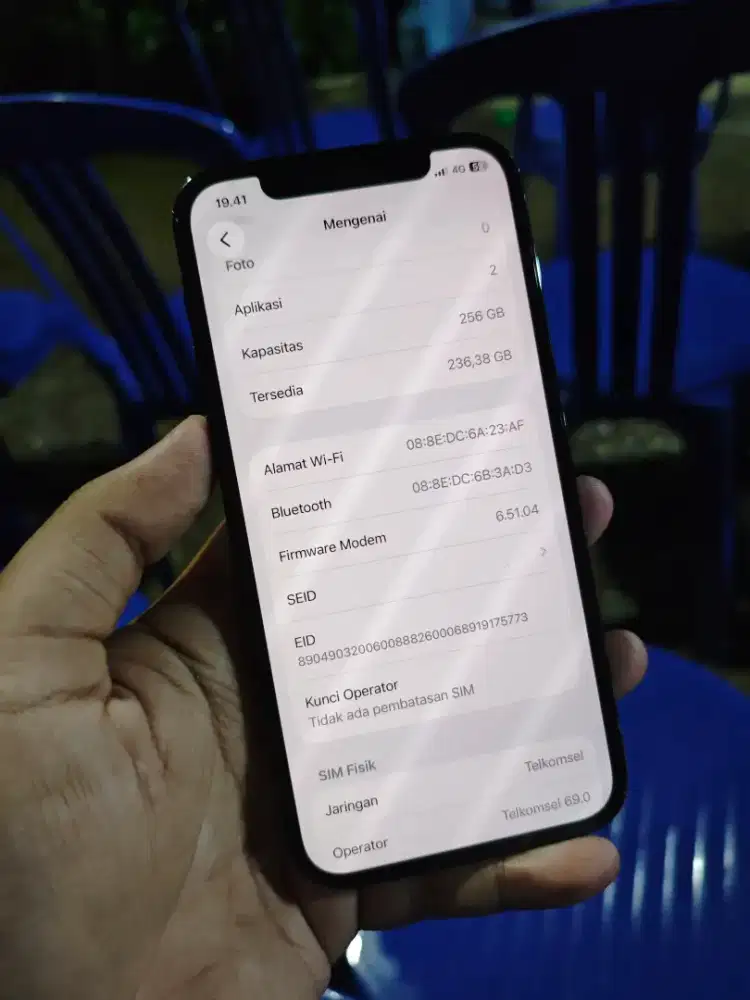 Iphone 12 Pro 256GB Biru Inter