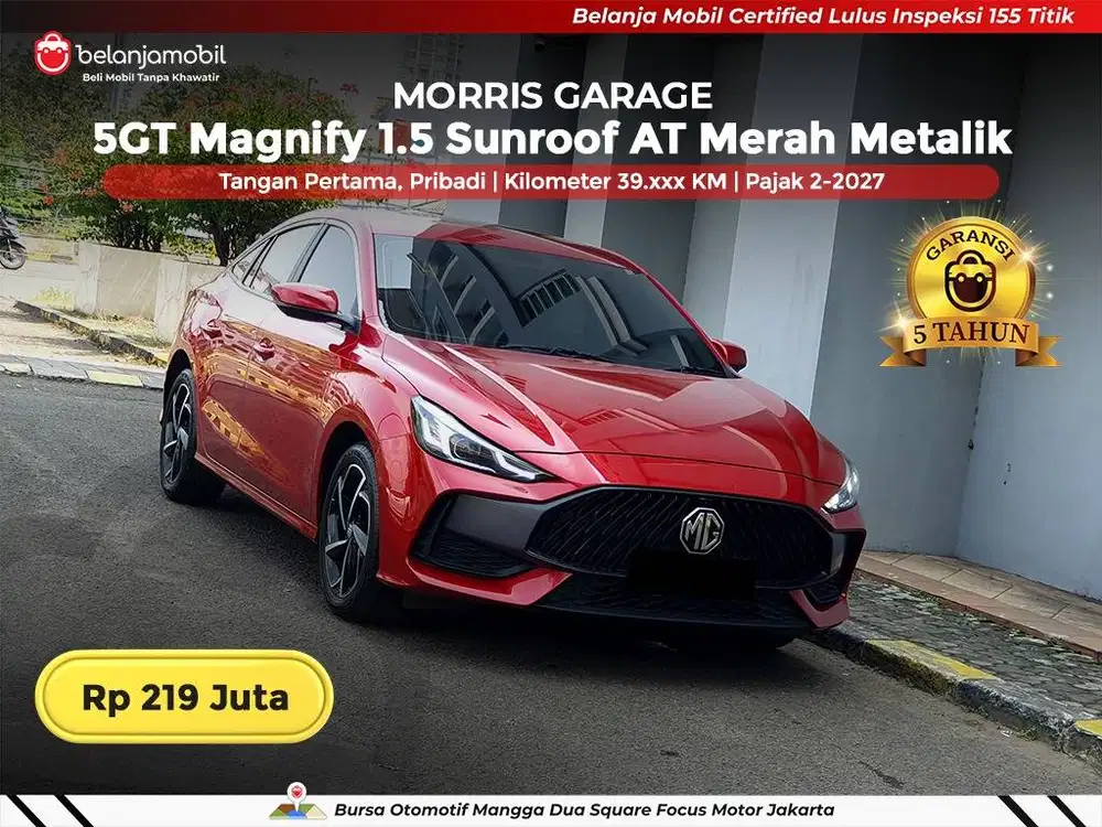 [ KM LOW ] MG Morris Garage 5 GT 5GT Magnify Sunroof 2023/2024