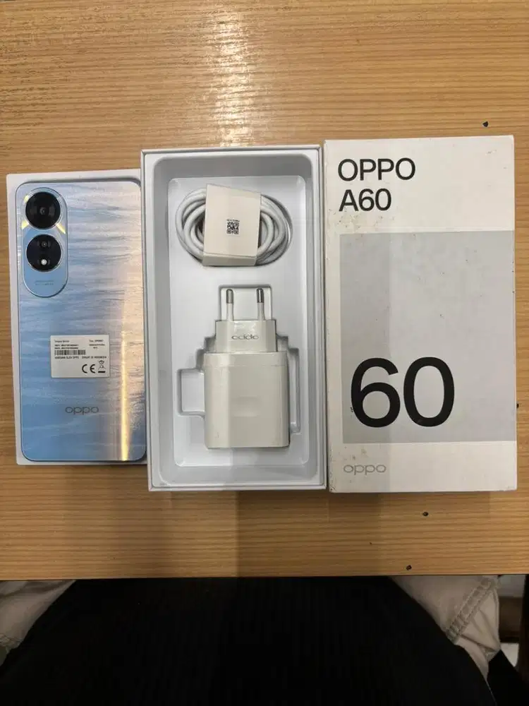 OPPO A60 8/128 GB FULLSET SUPER LIKE NEW & AKTIF GARANSI s/d JULI 2026