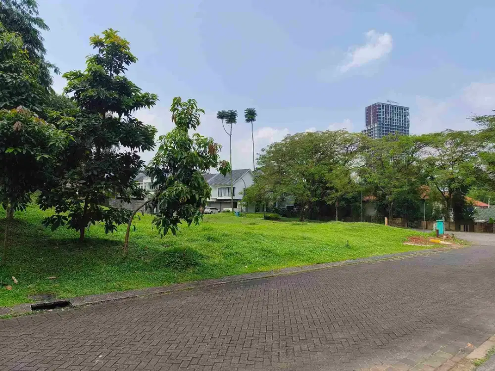 Kavling badan Fasum samping dan Belakang Luas Delatinos BSD city