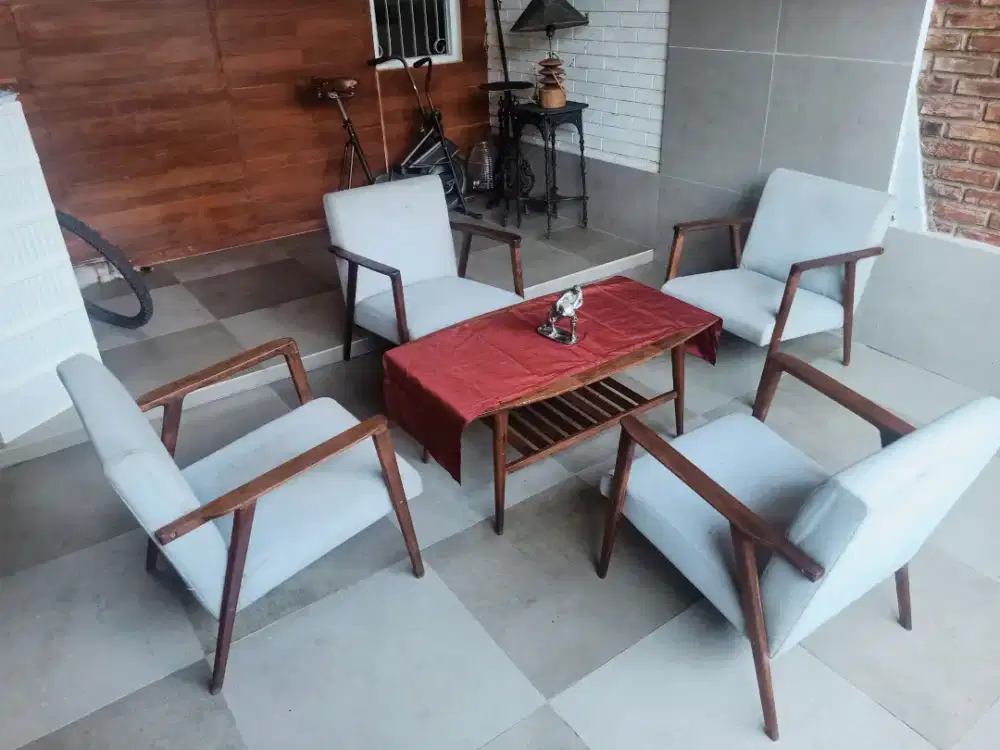 Sofa Lawas Jati Tua Vintage