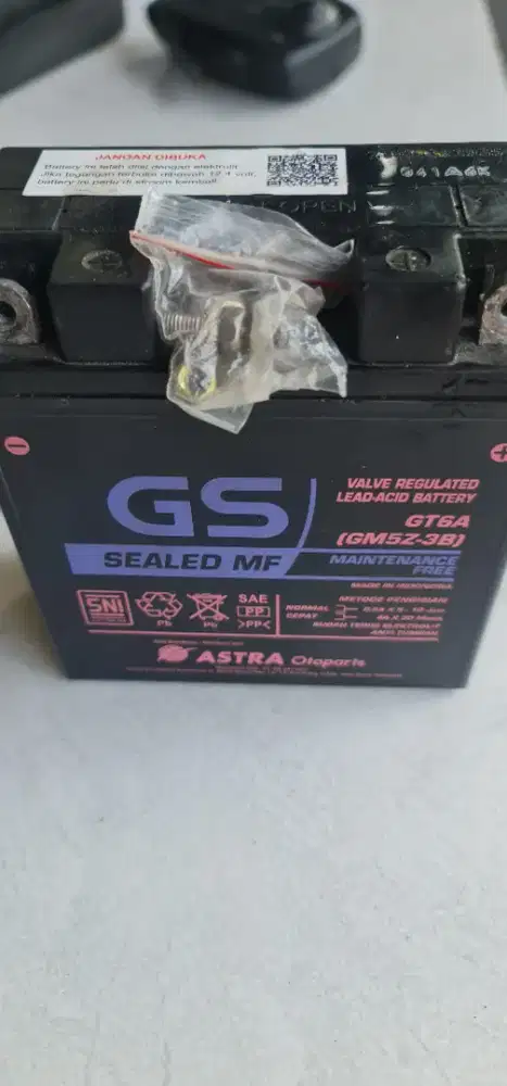 Aki GS bekas yamaha jupiter z burhan