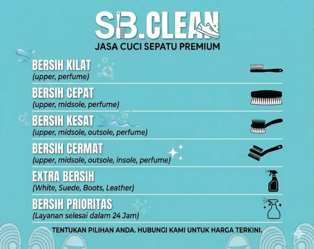 Jasa cuci sepatu sbclean