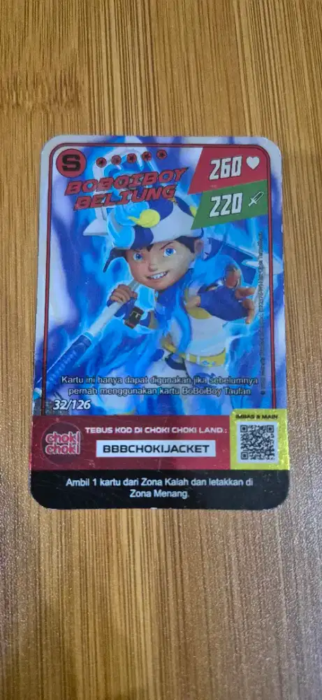 Kartu Boboiboy S Beliung