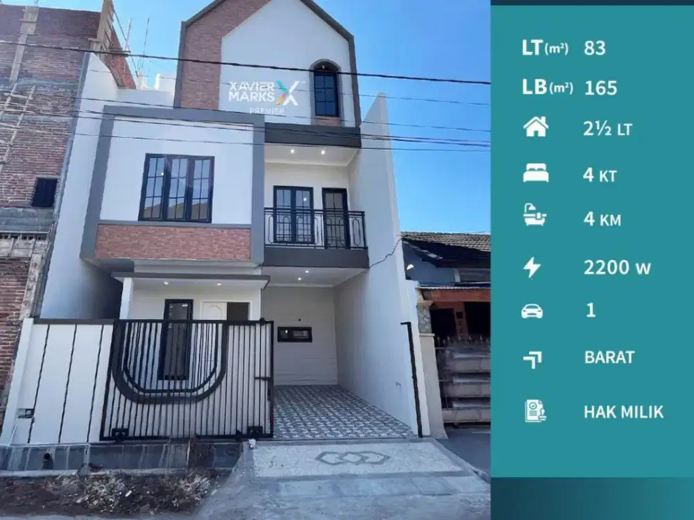 Rumah Baru American Modern Tengah Kota Di Sulfat Blimbing Malang