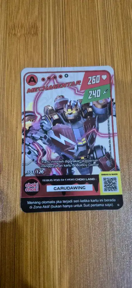 Kartu Boboiboy A Mechagentar Terbaru