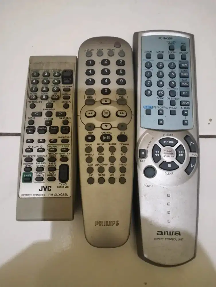 Remote ori hifi philips JVC n AIWA