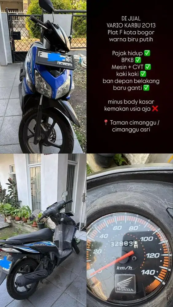 JUAL VARIO KARBU 2013