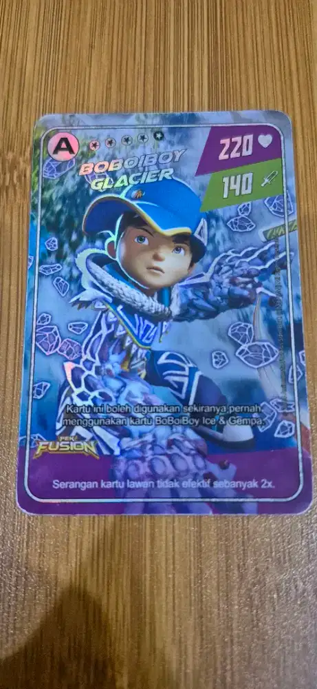 Kartu Boboiboy A Glacier Asli Dari Monsta