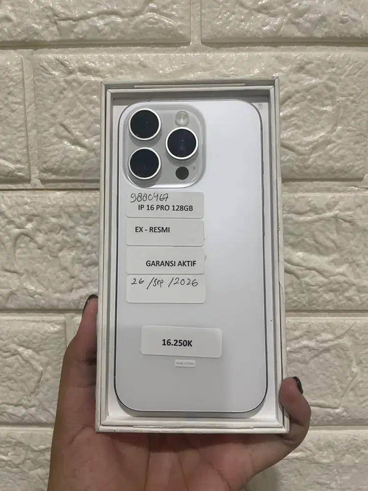 IPHONE 16 PRO SECOND RESMI