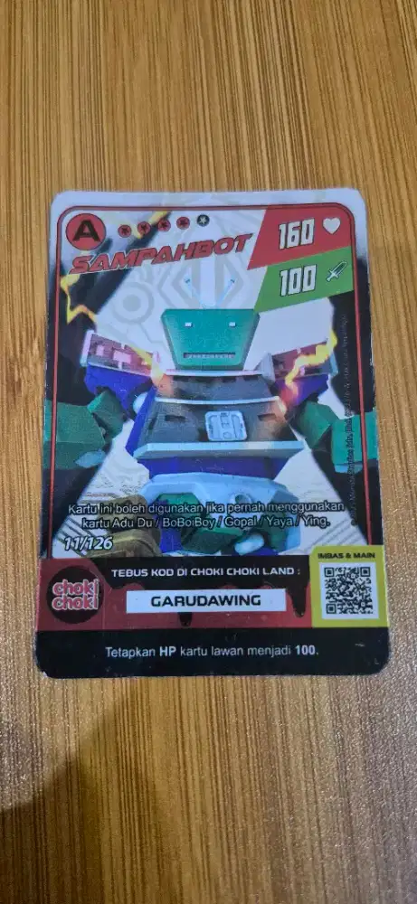 Kartu Boboiboy A Sampah Bot