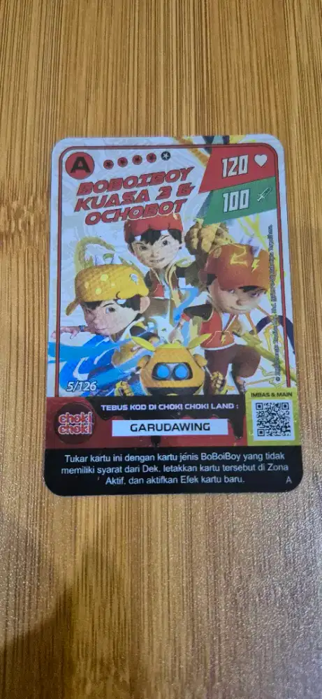 Kartu Boboiboy A Kuasa 3