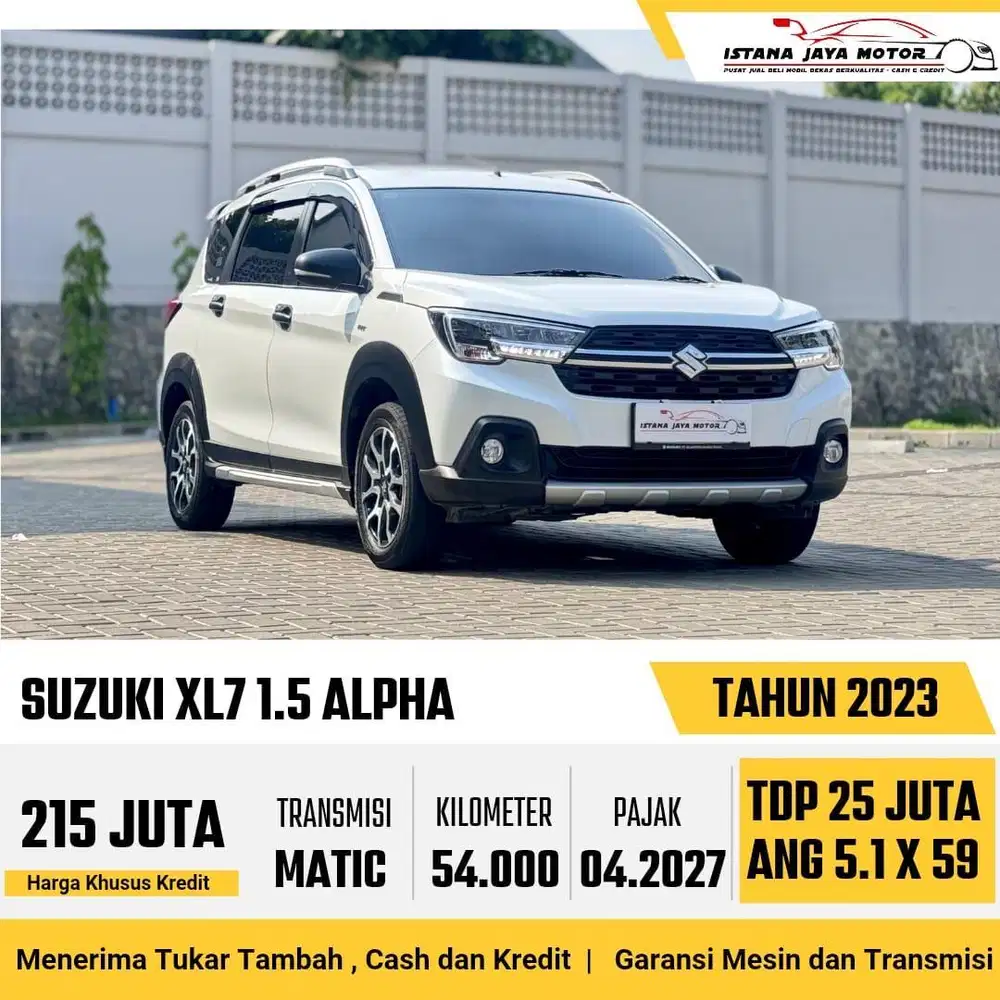 LOW KM !! Suzuki XL7 Alpha 1.5 Automatic 2023 Putih