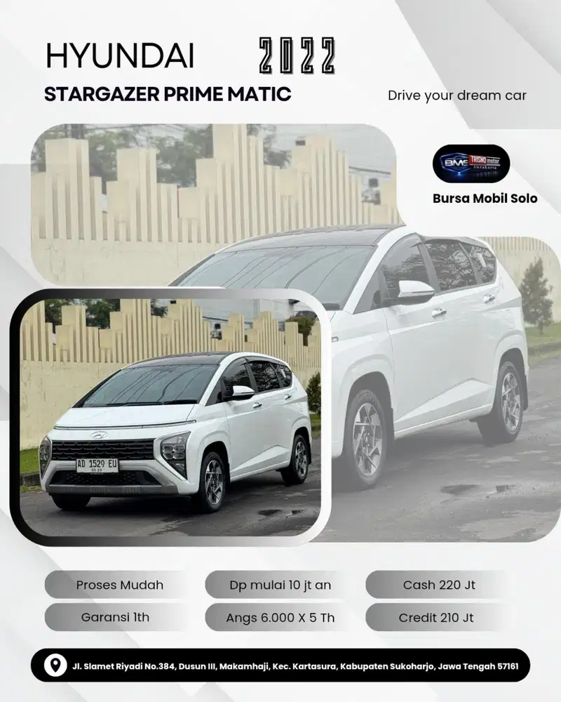( Dp 10 Jt) HYUNDAI STARGAZER PRIME 2022 MATIC