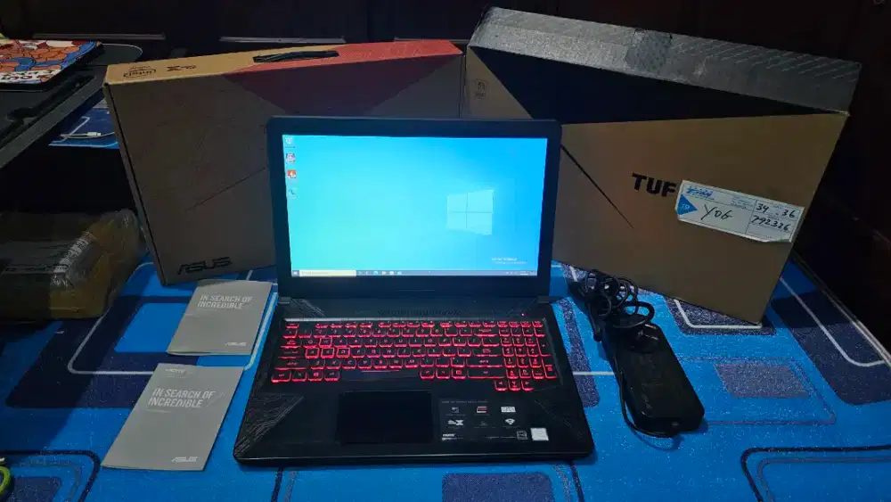 Laptop Gaming Asus Tuf Fx504 GTX 1060 6gb i5-8300h Ram 8gb 128ssd+1tb