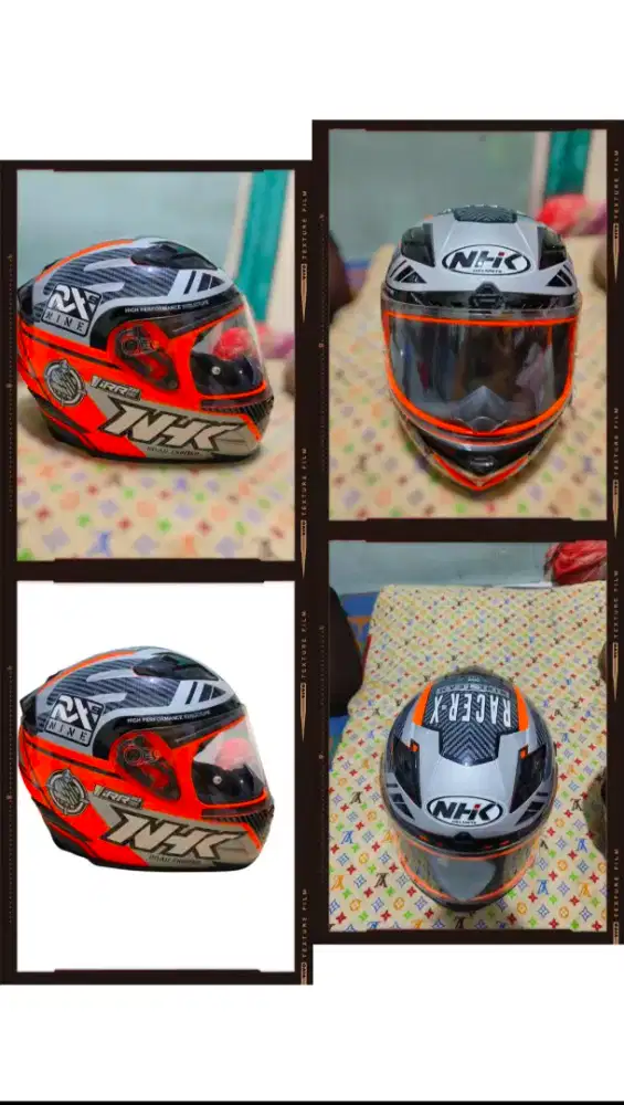 Helm fullface NHK rx9 orange