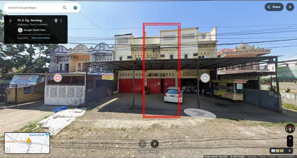 DIJUAL RUKO 2 Lantai di Jln. Daeng Ramang