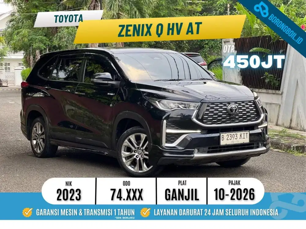 Toyota Kijang Innova Zenix Q HEV TSS Modelista 2023 Hitam