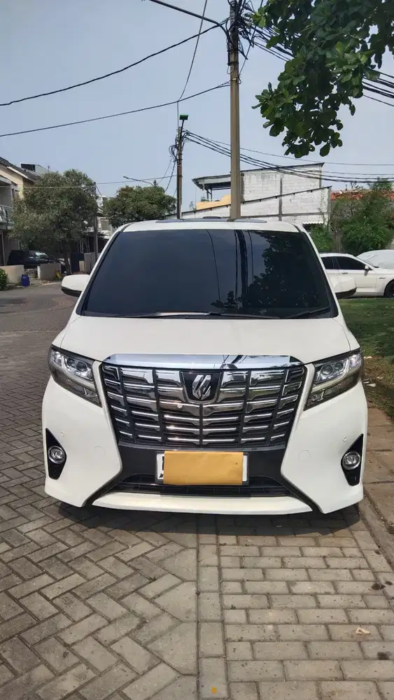 TOYOTA ALPHARD 2015 LIKE NEW PUTIH METALIK PAJAK AKTIF (Nego)