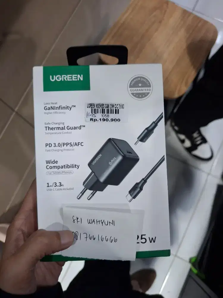 ATLANTIS DAHSYAT UGREEN NSERIES GAN 25W C TO C