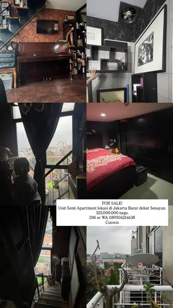 Dijual Unit Apartment Murah Nyaman Mewah Lokasi Dekat Senayan