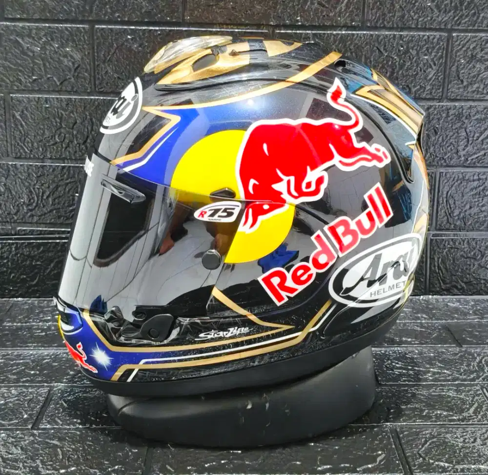 Arai Rx7x Repaint Pedrosa Redbull Golden Leaf