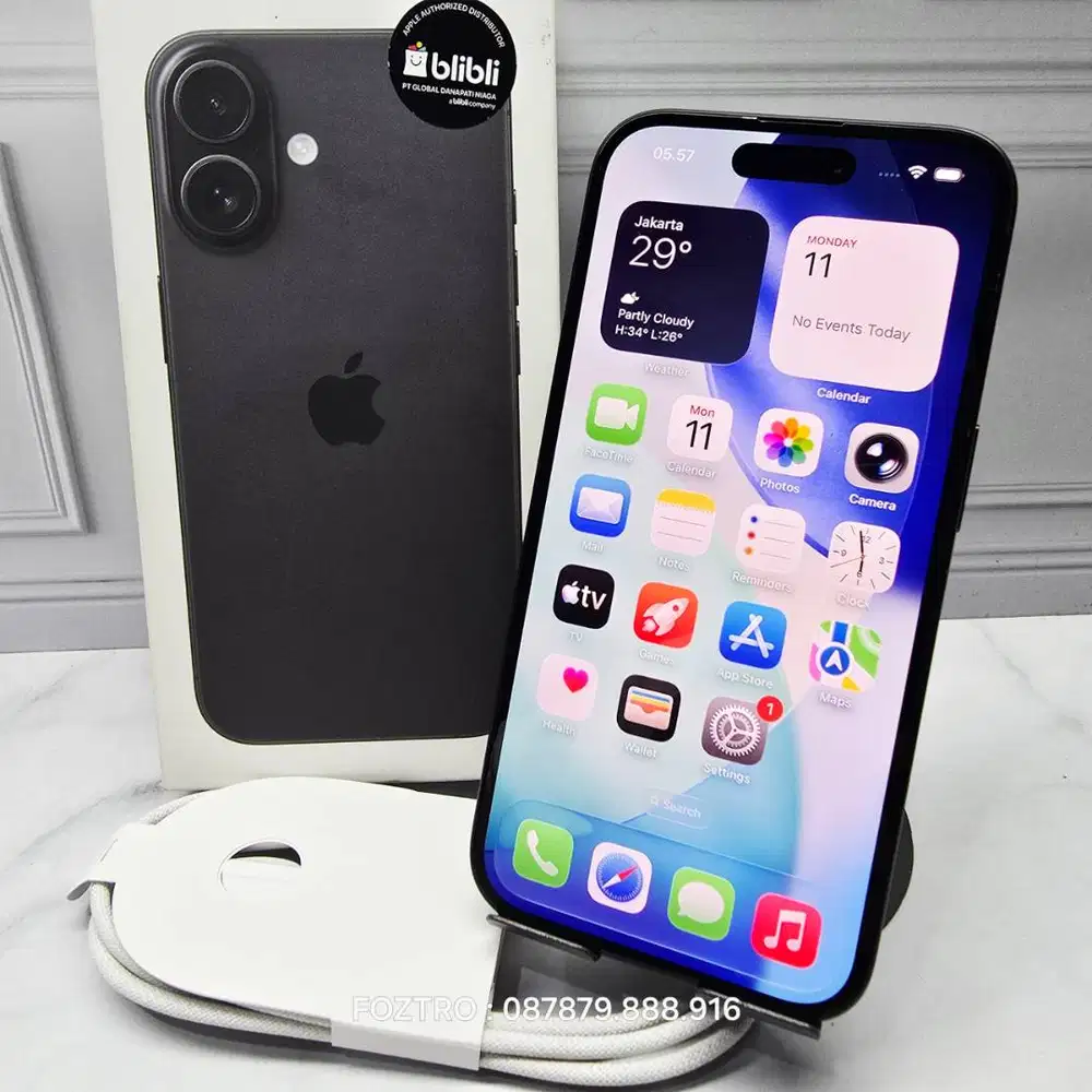 Iphone 16 128GB Resmi Digimap Fullset No Minus GARANSI RESMI AKTIF