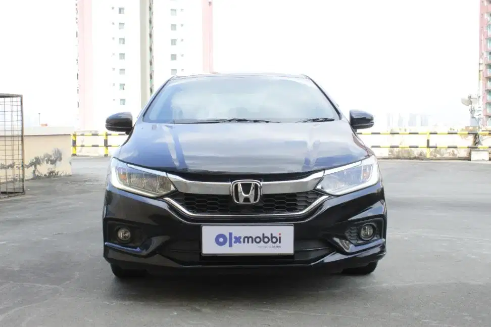 TDP 9,JT, Honda City 1.5 E Bensin-AT Hitam 2017