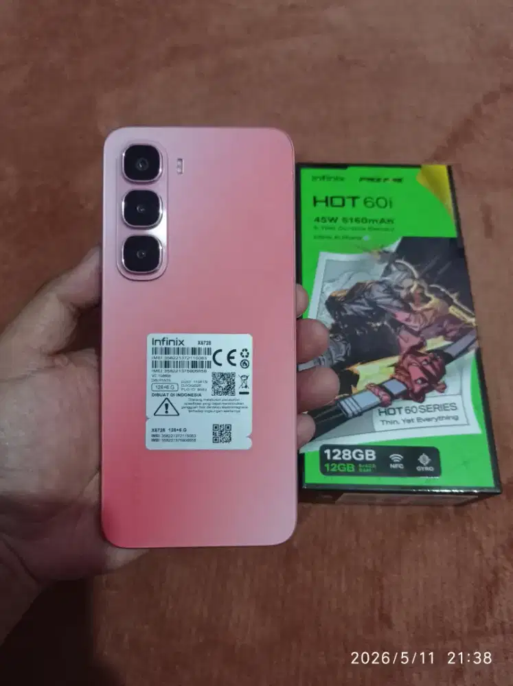 BISMILLAH INFINIX HOT 60i RAM 6/128 FULLSET MULUS