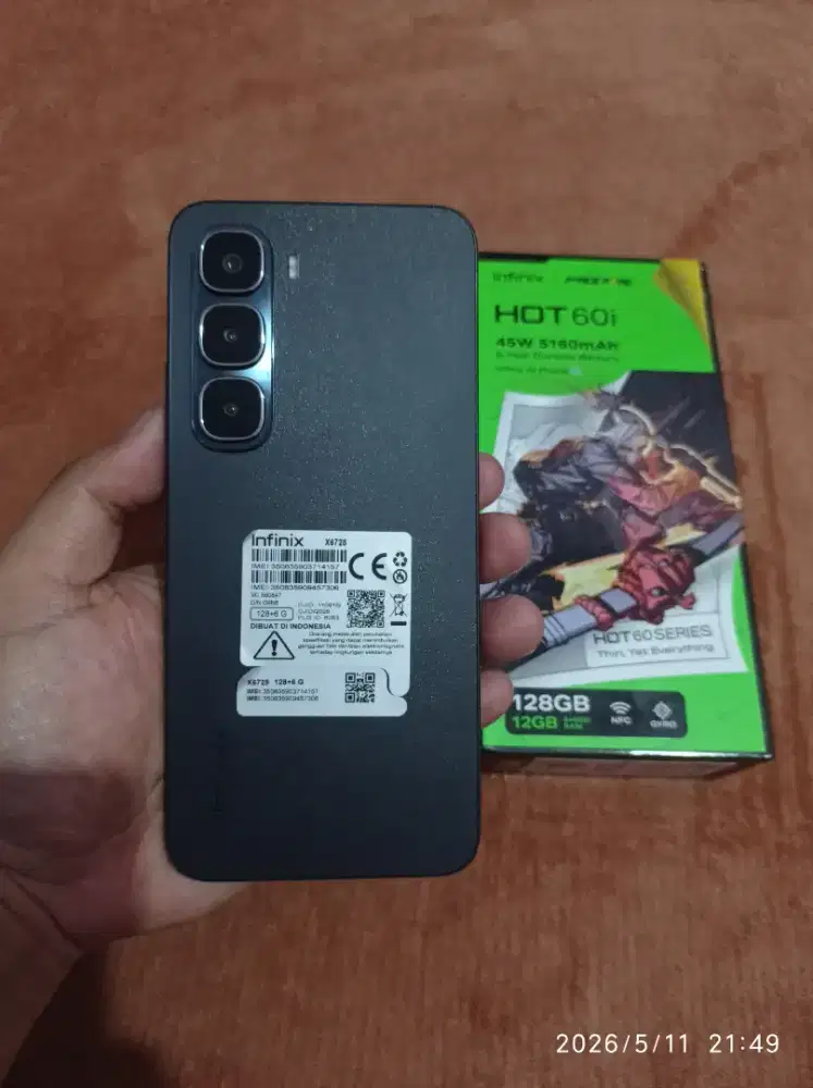 BISMILLAH INFINIX HOT 60i RAM 6/128 FULLSET MULUS