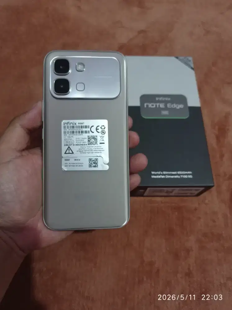 BISMILLAH INFINIX NOTE EDGE 5G RAM 8/256 FULLSET MULUS