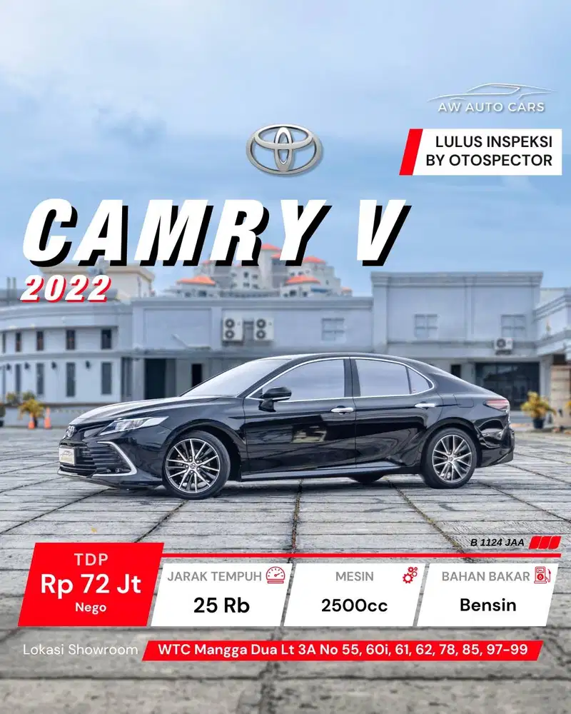 [KM 25 RB] Toyota Camry V 2022 Very Low KM 2023 mdl 2021