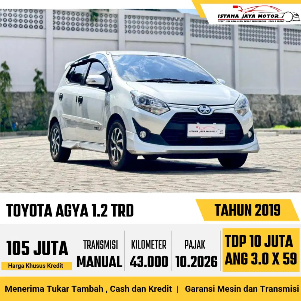 TOYOTA AGYA 1.2 TRD SPORTIVO MANUAL 2019