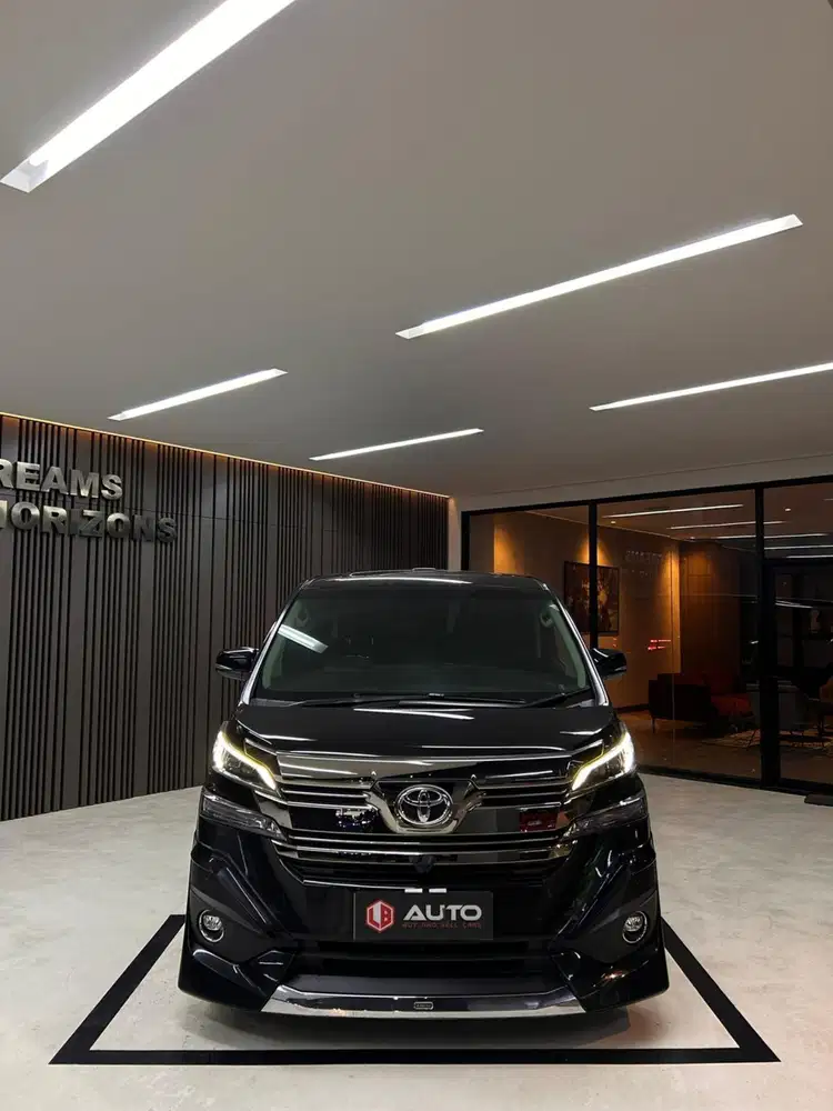 Toyota Vellfire 2.5 G ATPM 2017 Limited Hitam Km24rb B817FAN Nik 2016