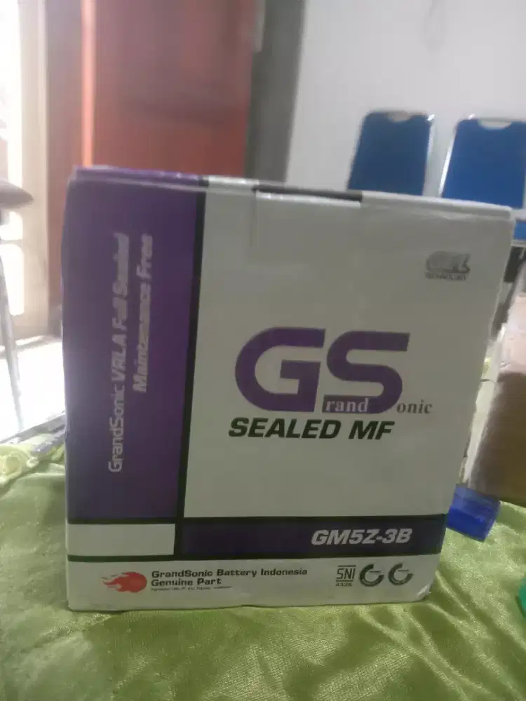 Baterai Aki Kering GS BARU GM5Z-3B 7 Ahmper 12 Volt